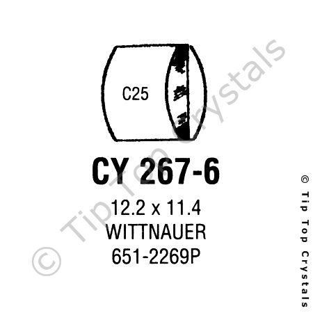 GS CY267-6 Watch Crystal