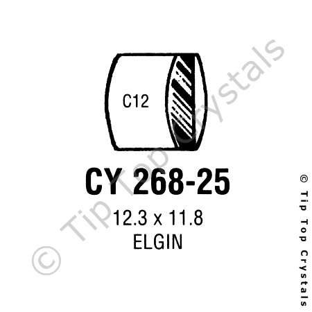 GS CY268-25 Watch Crystal