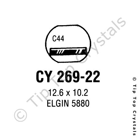 GS CY269-22 Watch Crystal