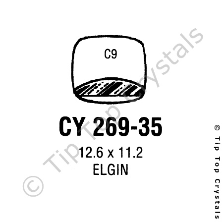 GS CY269-35 Watch Crystal