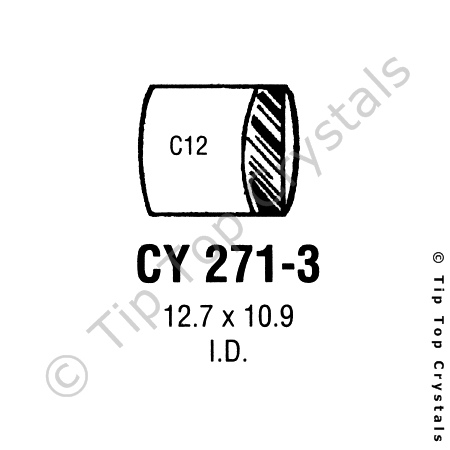 GS CY271-3 Watch Crystal