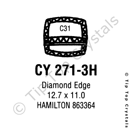 GS CY271-3H Watch Crystal