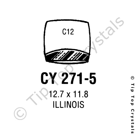 GS CY271-5 Watch Crystal