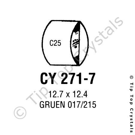 GS CY271-7 Watch Crystal