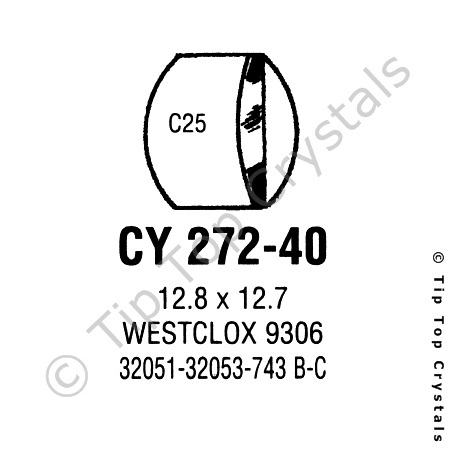 GS CY272-40 Watch Crystal