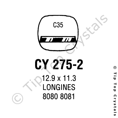 GS CY275-2 Watch Crystal