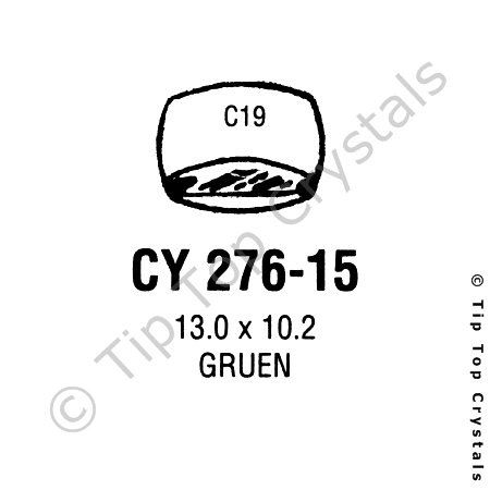 GS CY276-15 Watch Crystal