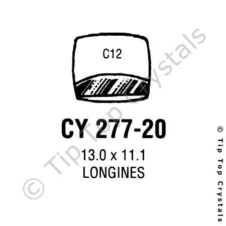 GS CY277-20 Watch Crystal