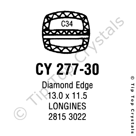 GS CY277-30 Watch Crystal