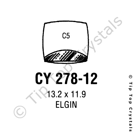 GS CY278-12 Watch Crystal