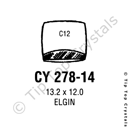 GS CY278-14 Watch Crystal