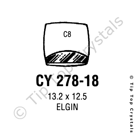 GS CY278-18 Watch Crystal