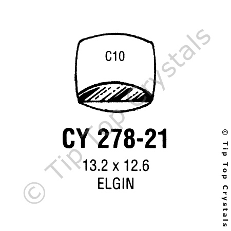 GS CY278-21 Watch Crystal
