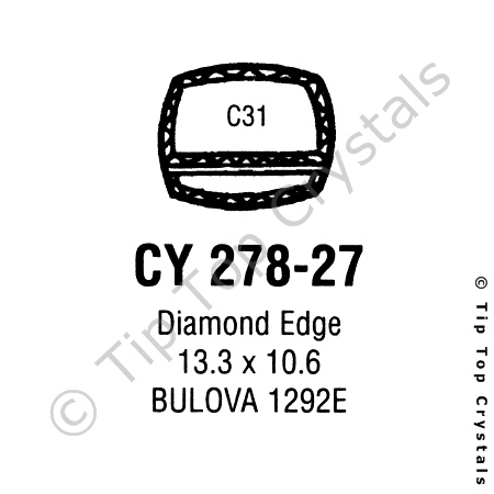 GS CY278-27 Watch Crystal