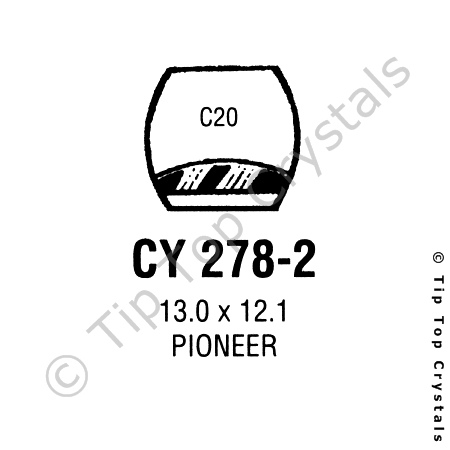 GS CY278-2 Watch Crystal