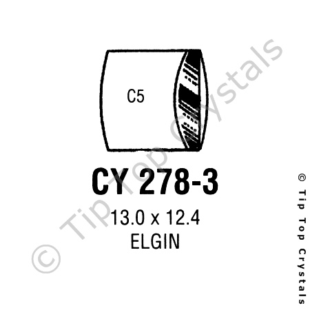 GS CY278-3 Watch Crystal