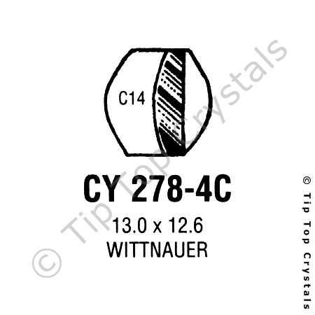 GS CY278-4C Watch Crystal