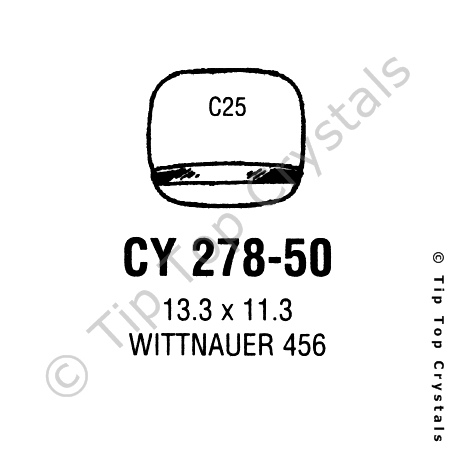 GS CY278-50 Watch Crystal