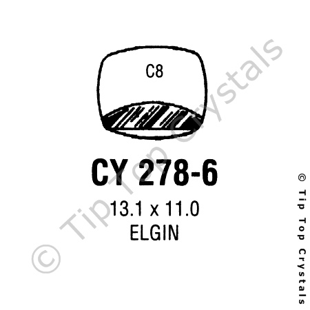GS CY278-6 Watch Crystal