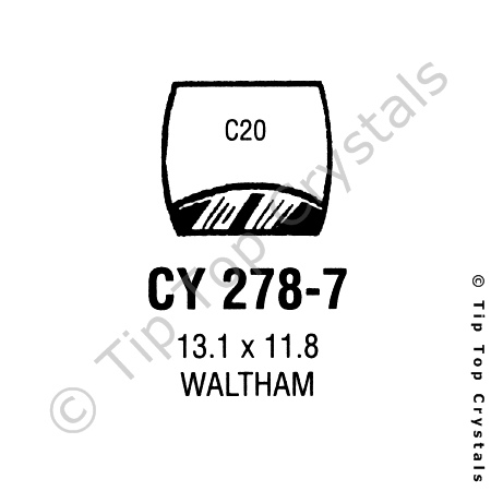 GS CY278-7 Watch Crystal