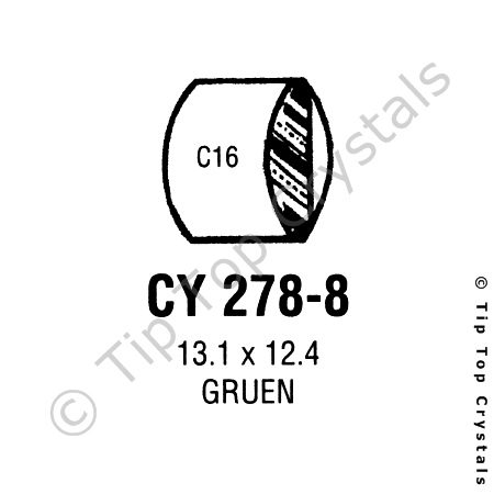 GS CY278-8 Watch Crystal