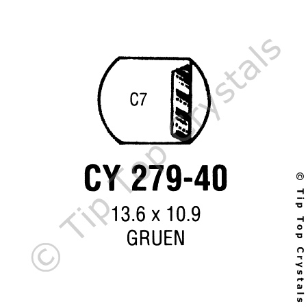 GS CY279-40 Watch Crystal