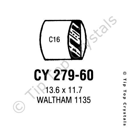 GS CY279-60 Watch Crystal