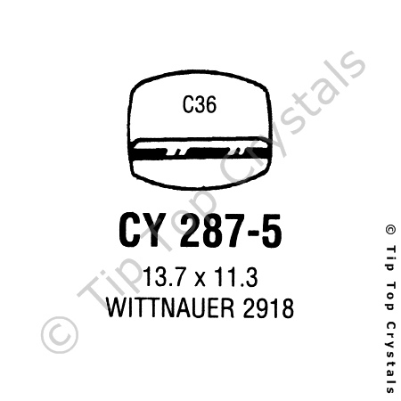 GS CY287-5 Watch Crystal