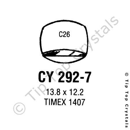 GS CY292-7 Watch Crystal