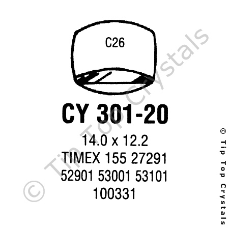 GS CY301-20 Watch Crystal