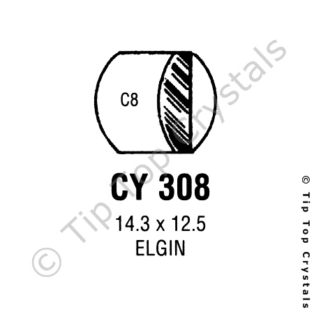 GS CY308 Watch Crystal