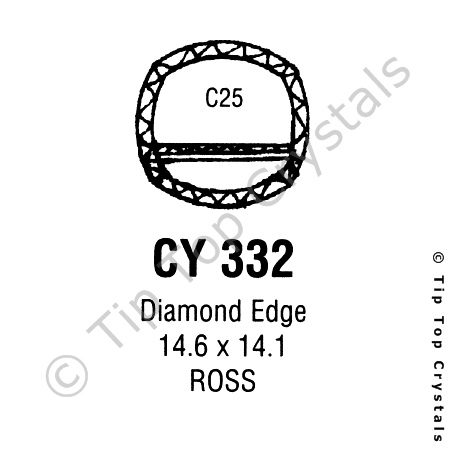 GS CY332 Watch Crystal