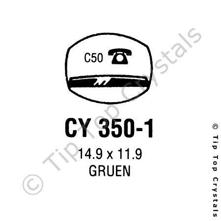 GS CY350-1 Watch Crystal