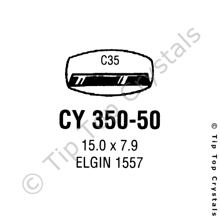 GS CY350-50 Watch Crystal