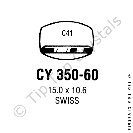 GS CY350-60 Watch Crystal
