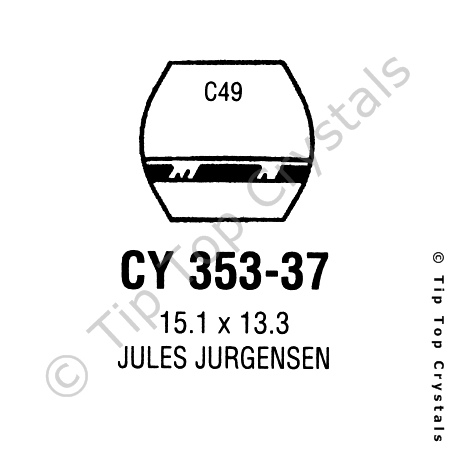 GS CY353-37 Watch Crystal