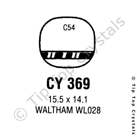 GS CY369 Watch Crystal - Click Image to Close