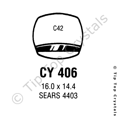 GS CY406 Watch Crystal