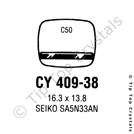 GS CY409-38 Watch Crystal