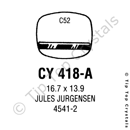 GS CY418-A Watch Crystal