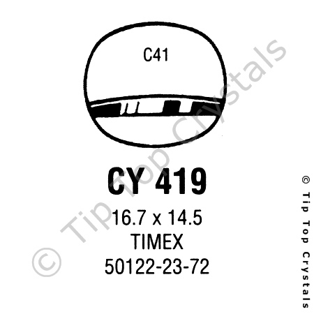GS CY419 Watch Crystal