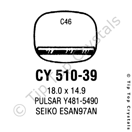 GS CY510-39 Watch Crystal