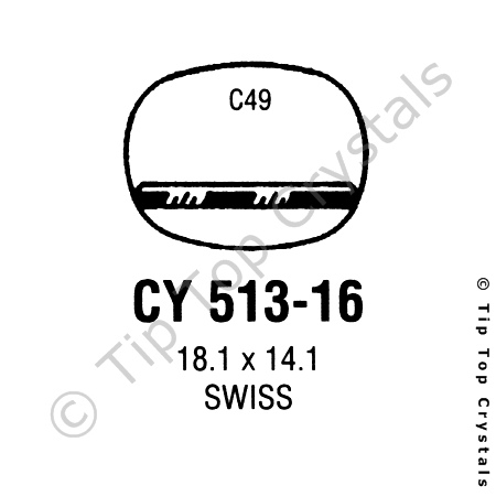 GS CY513-16 Watch Crystal