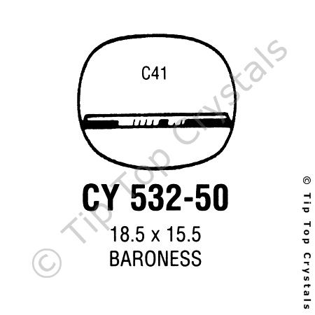 GS CY532-50 Watch Crystal