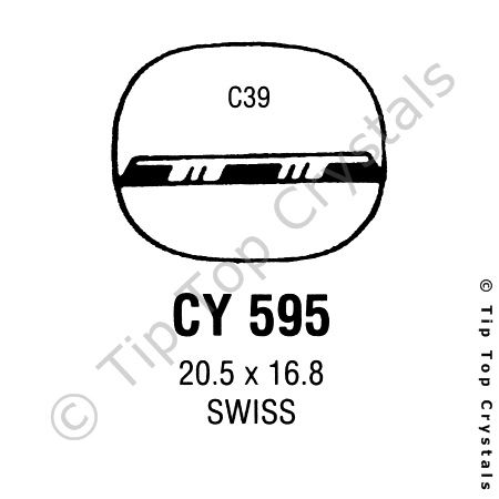 GS CY595 Watch Crystal