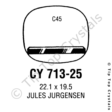 GS CY713-25 Watch Crystal