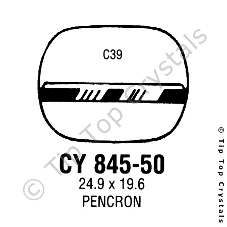 GS CY845-50 Watch Crystal