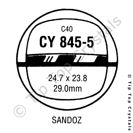 GS CY845-5 Watch Crystal