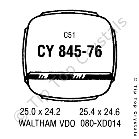 GS CY845-76 Watch Crystal