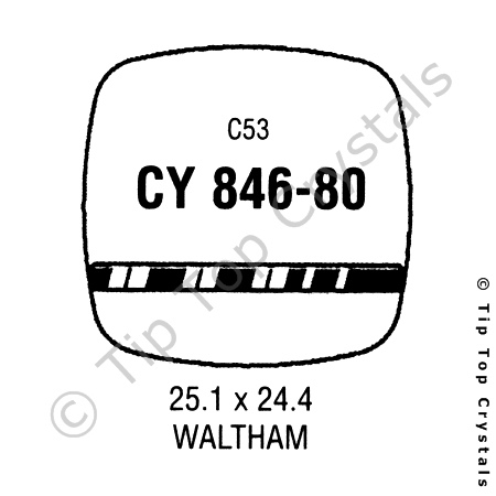 GS CY846-80 Watch Crystal